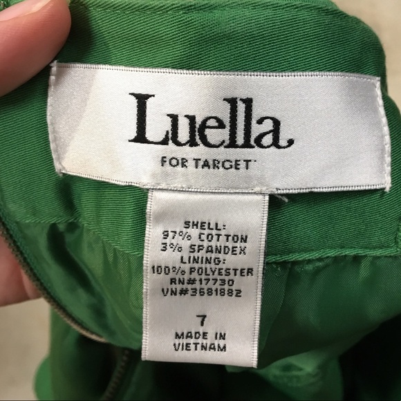 Kelly green Mini skirt with pockets - Picture 4 of 4